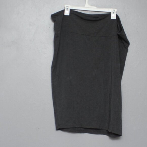 Torrid charcoal fleece fold over mini skirt - Picture 1 of 7